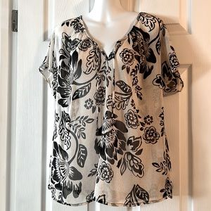 Cute sheer size large blouse
